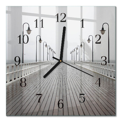 Moderne wanduhr quadratisch Pier