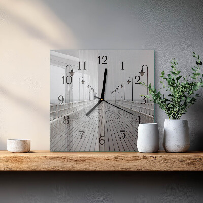 Moderne wanduhr quadratisch Pier