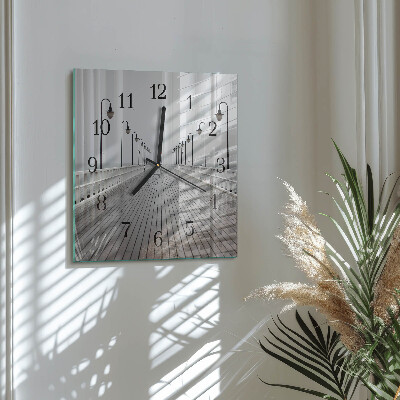 Moderne wanduhr quadratisch Pier