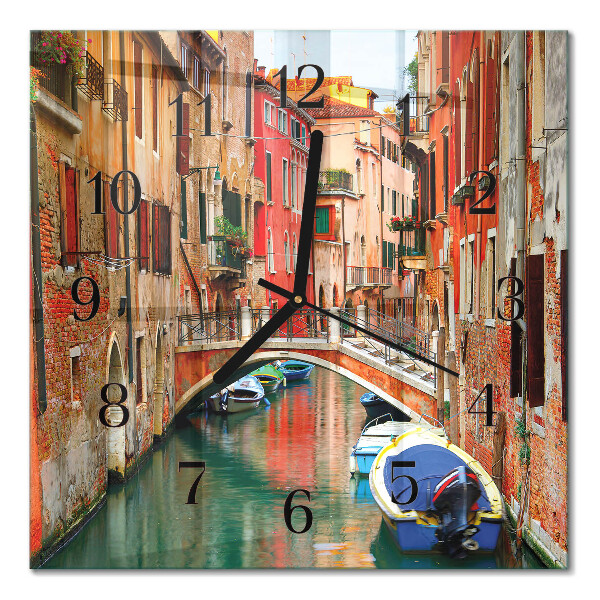 Quadratische wanduhr modern Venedig