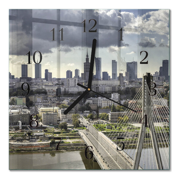 Quadratische wanduhr modern Warschau