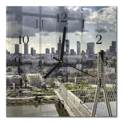 Quadratische wanduhr modern Warschau