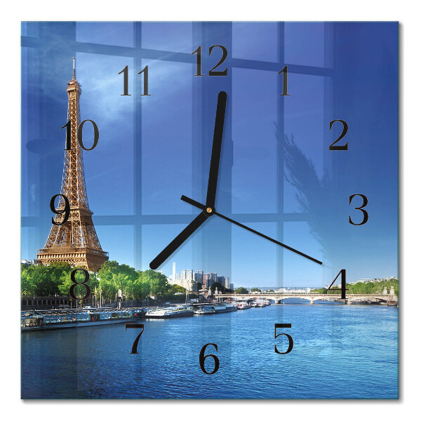 Moderne wanduhr quadratisch Der Himmel von Paris