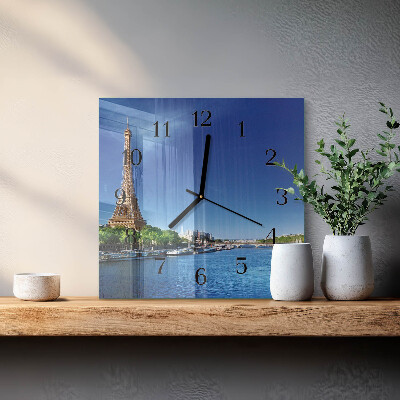 Moderne wanduhr quadratisch Der Himmel von Paris