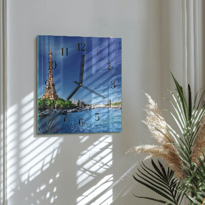 Moderne wanduhr quadratisch Der Himmel von Paris