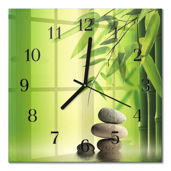 Moderne wanduhr quadratisch Steine