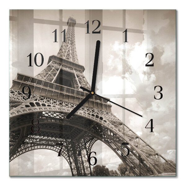 Wanduhr mit motiv quadratisch Paris