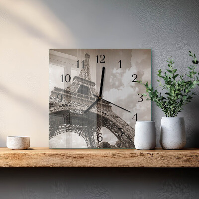 Wanduhr mit motiv quadratisch Paris