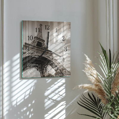 Wanduhr mit motiv quadratisch Paris