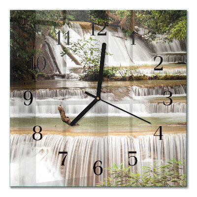 Wanduhr mit motiv quadratisch Kaskade