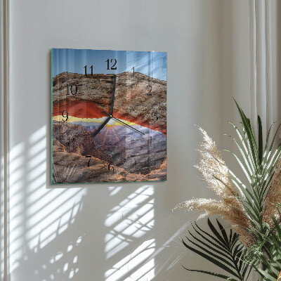 Quadratische wanduhr modern Grand Canyon