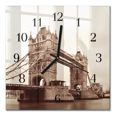 Quadratische wanduhr modern Horizont
