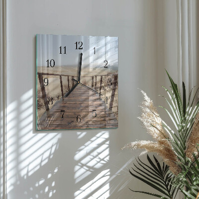 Quadratische wanduhr Pier