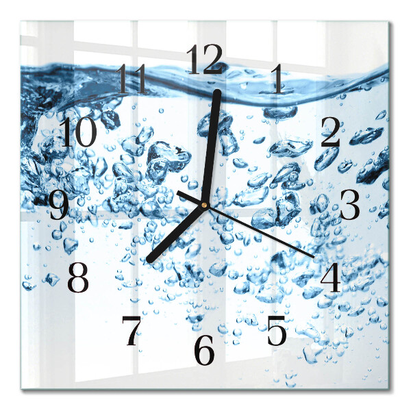 Wanduhr mit motiv quadratisch Wasser