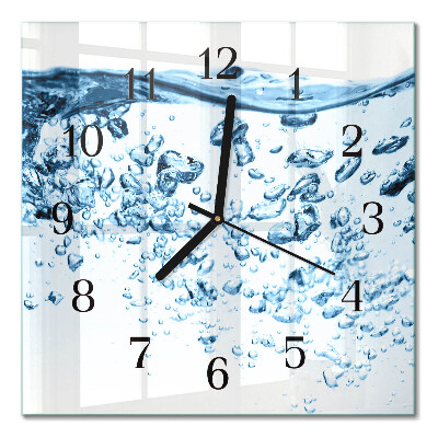 Wanduhr mit motiv quadratisch Wasser