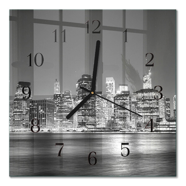 Quadratische wanduhr modern Horizont