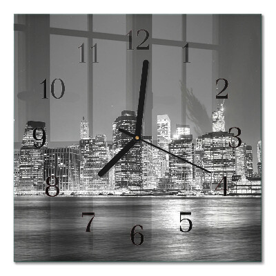 Quadratische wanduhr modern Horizont