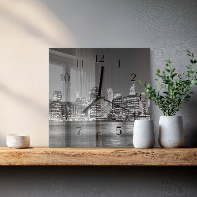 Quadratische wanduhr modern Horizont