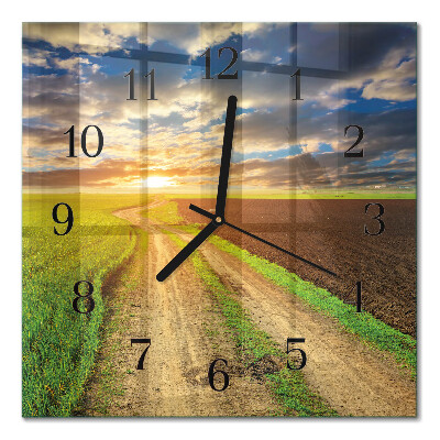 Quadratische wanduhr Feld