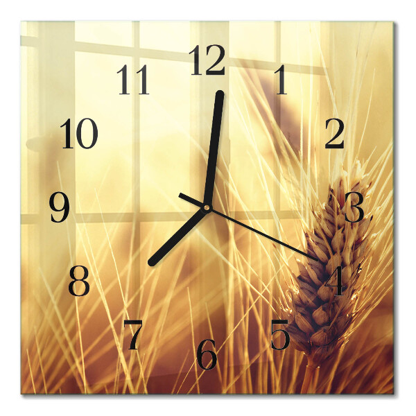 Moderne wanduhr quadratisch Getreide