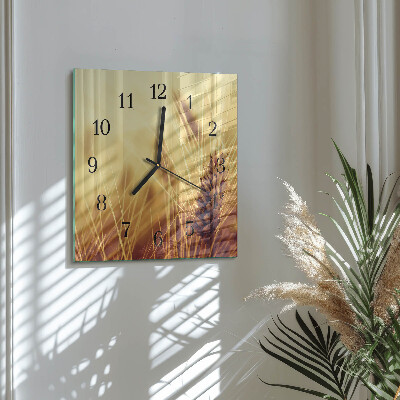 Moderne wanduhr quadratisch Getreide