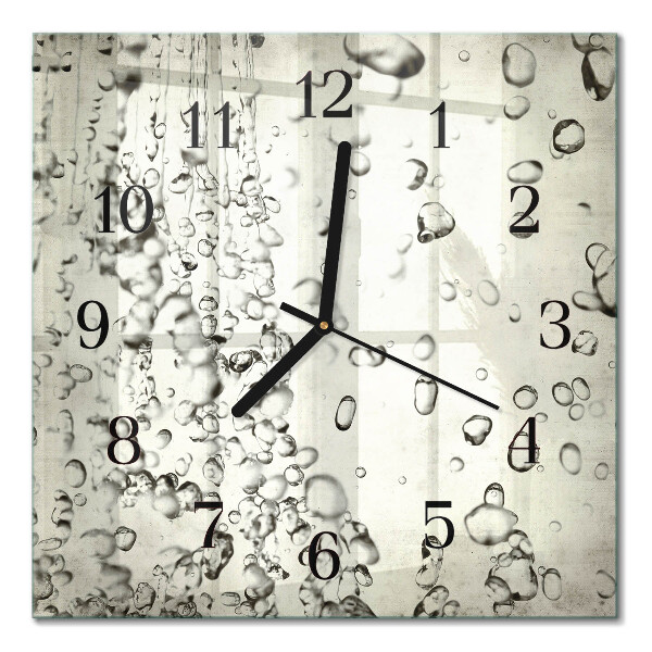 Moderne wanduhr quadratisch Tropfen