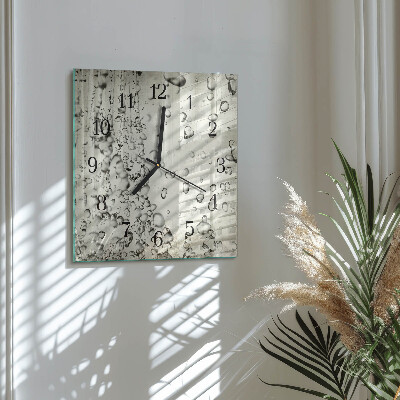 Moderne wanduhr quadratisch Tropfen