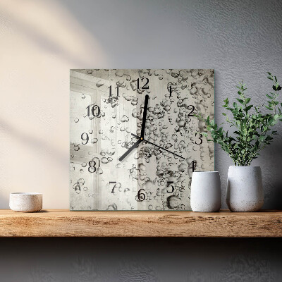 Wanduhr mit motiv quadratisch Tropfen