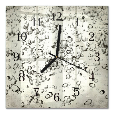 Quadratische wanduhr modern Tropfen