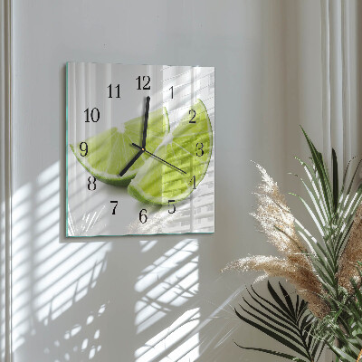 Quadratische wanduhr modern Kalziumkarbonat