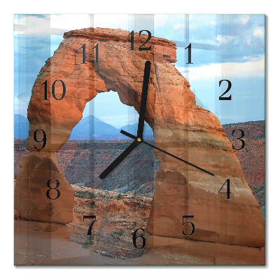 Glasuhr quadratisch Grand Canyon