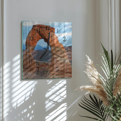 Glasuhr quadratisch Grand Canyon
