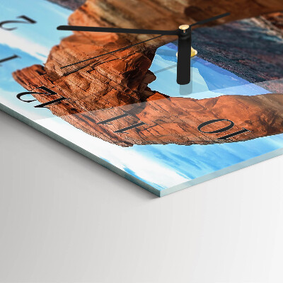 Glasuhr quadratisch Grand Canyon