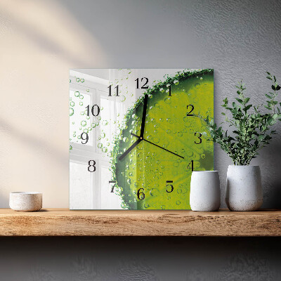 Moderne wanduhr quadratisch Kalziumkarbonat