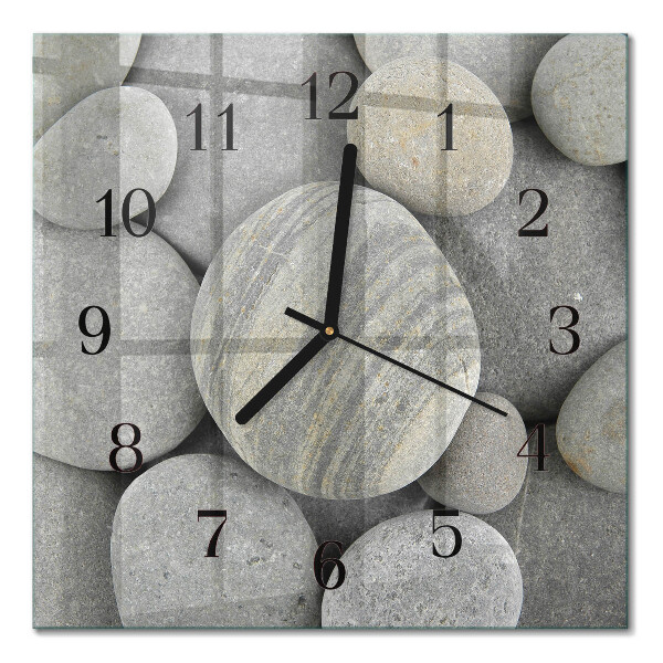Moderne wanduhr quadratisch Steine