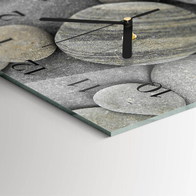 Moderne wanduhr quadratisch Steine