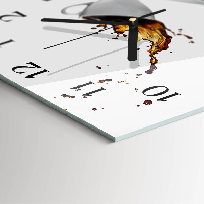 Quadratische wanduhr modern Becher