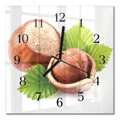 Quadratische wanduhr Steine ​​im Sand