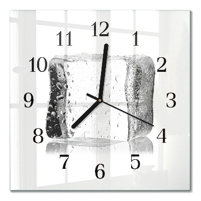 Moderne wanduhr quadratisch Eis
