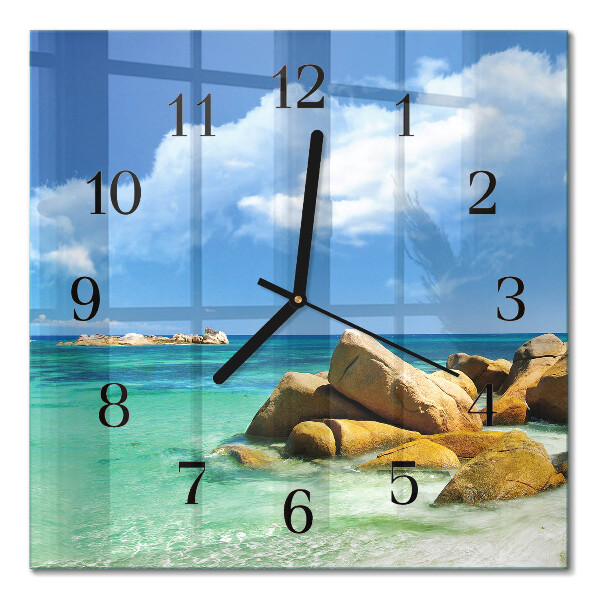 Wanduhr mit motiv quadratisch Meer
