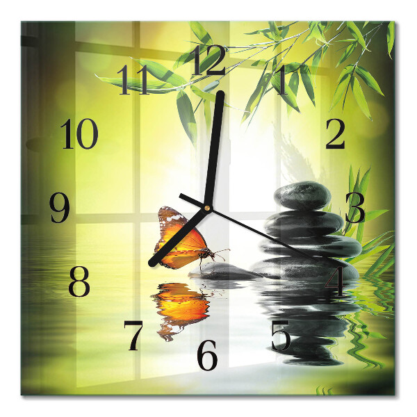 Wanduhr mit motiv quadratisch Natur