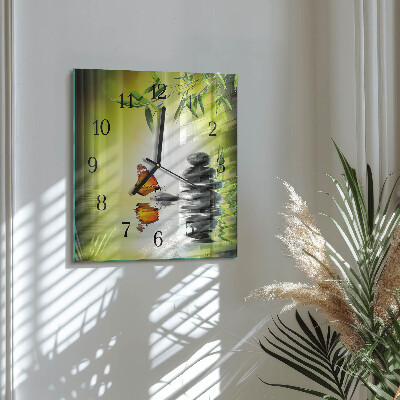 Wanduhr mit motiv quadratisch Natur
