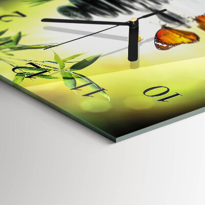 Wanduhr mit motiv quadratisch Natur