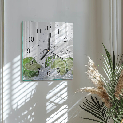 Quadratische wanduhr modern Limes