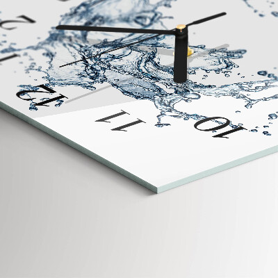 Quadratische wanduhr modern Wasser