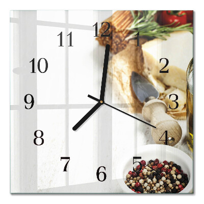 Quadratische wanduhr modern Pasta