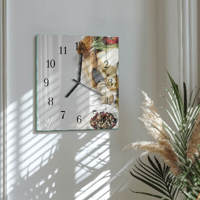 Quadratische wanduhr modern Pasta