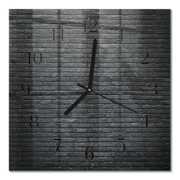 Quadratische wanduhr Klinker