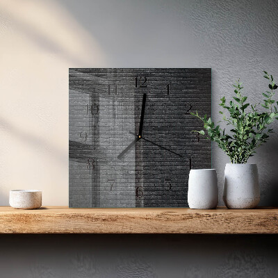 Quadratische wanduhr Klinker