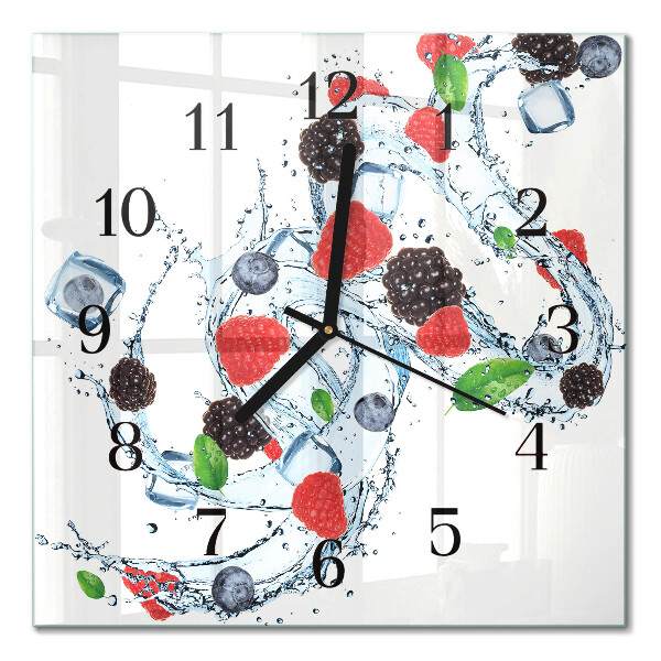 Quadratische wanduhr modern Fruchteis